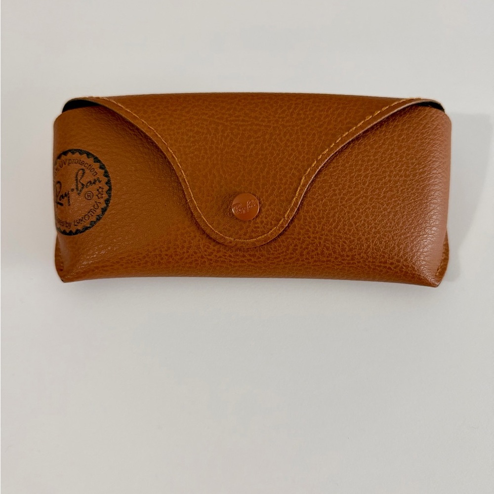 Ray-Ban Brown Leather Eyewear Case